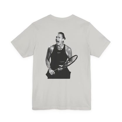 Sabalenka The Tigress Graphic Tee — Empowered Woman & Tiger Illustration