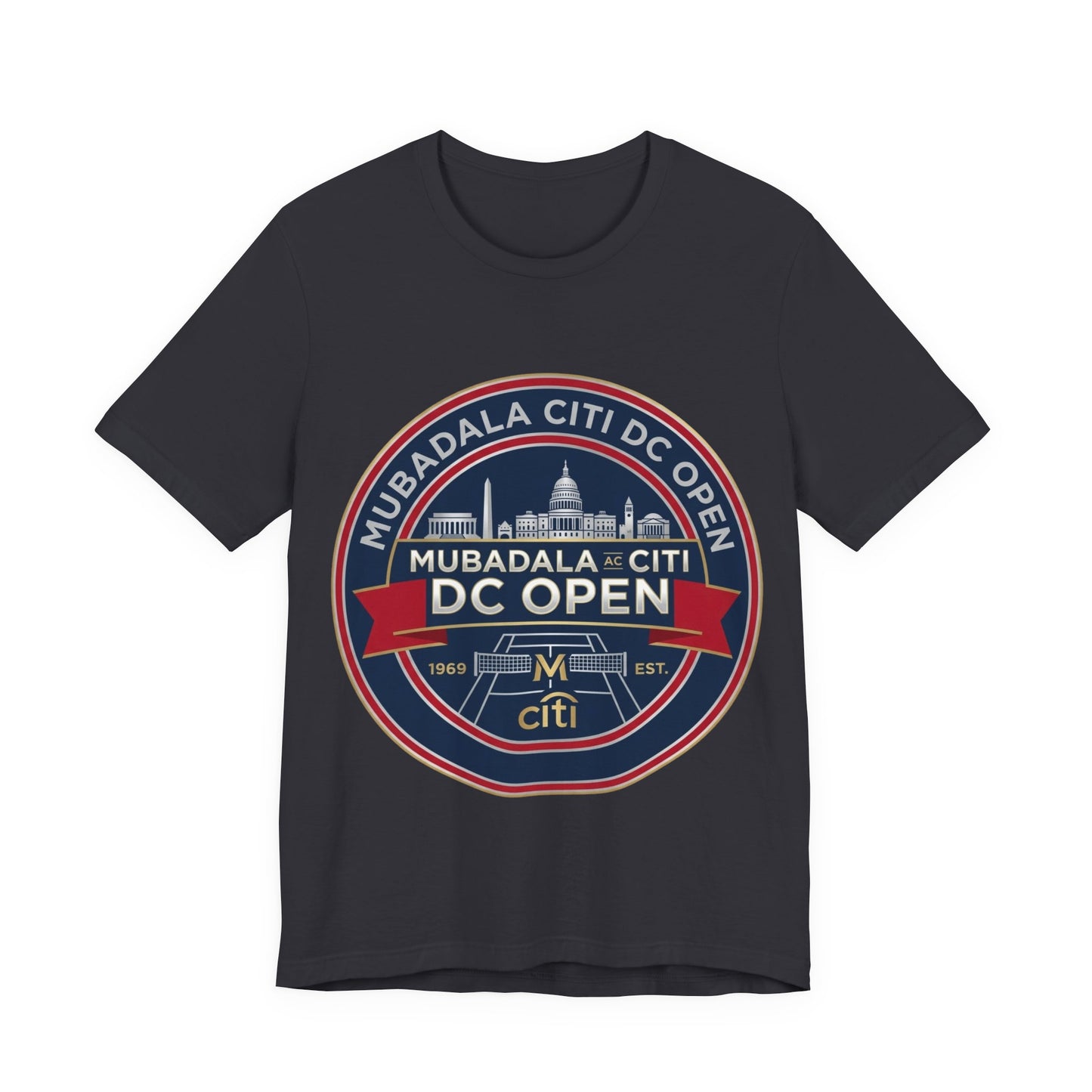 DC Open Tennis Tee — 'Mubadala Citi DC Open' Vintage Badge Shirt