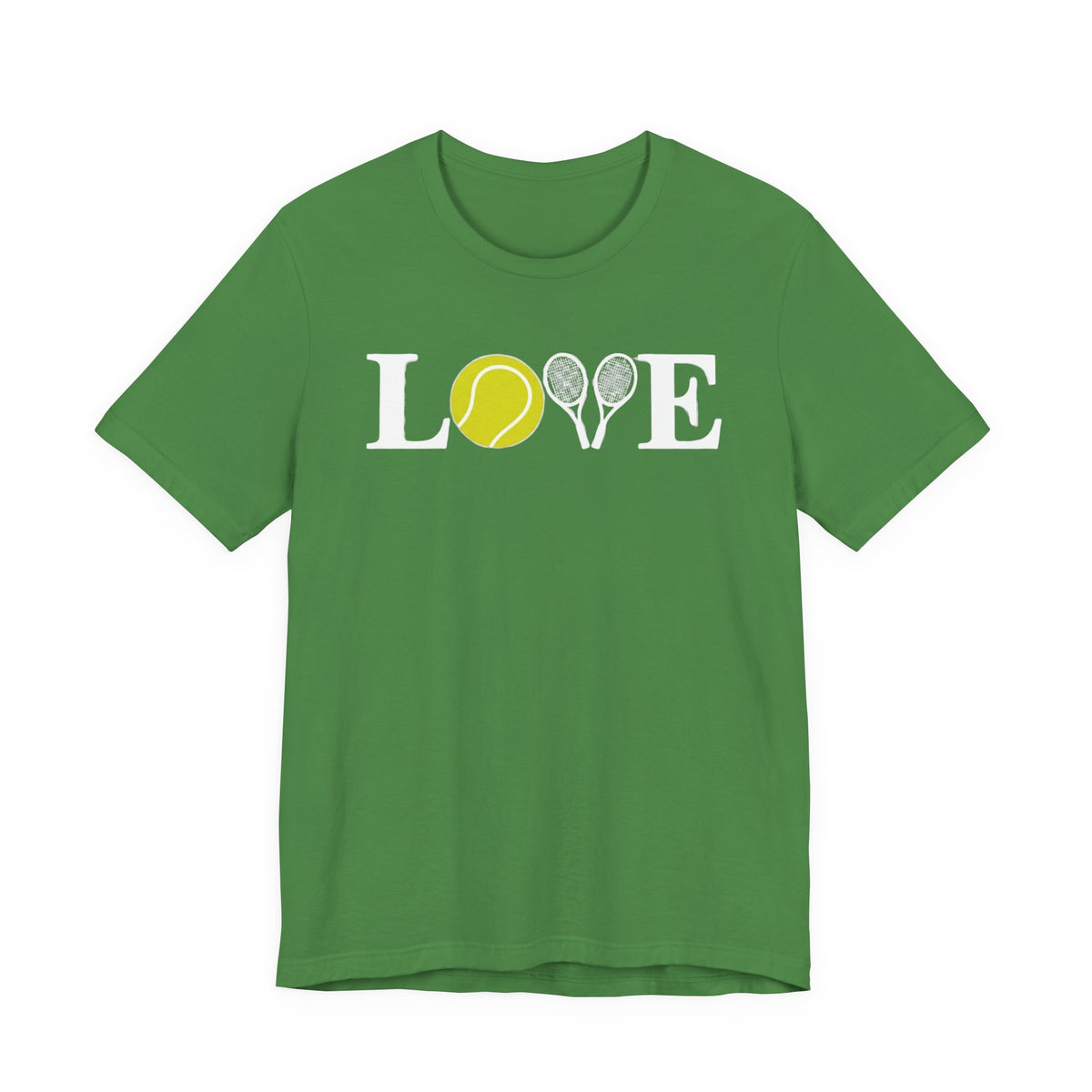 Tennis Love T-Shirt — 'LOVE' with Tennis Ball & Rackets