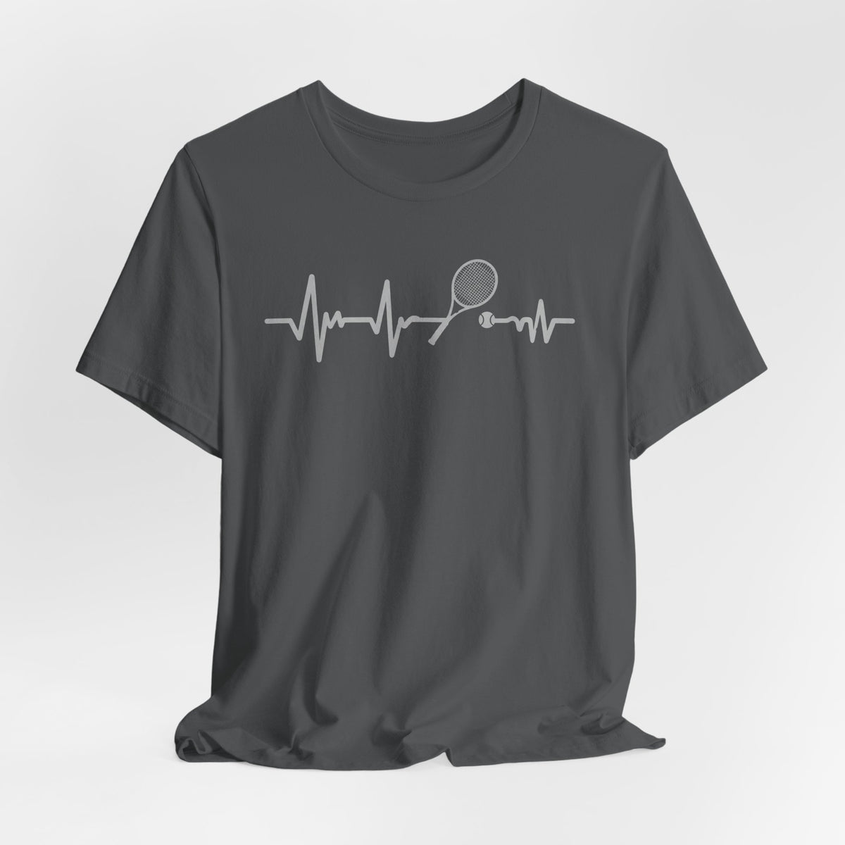 Tennis Heartbeat Tee — Racket Pulse Graphic T-Shirt