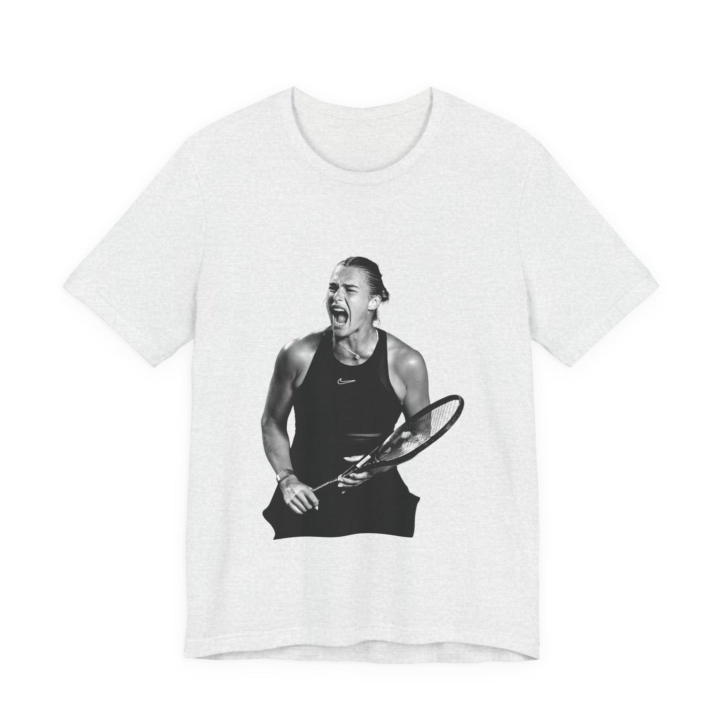 Tennis Player Sabalenka Graphic Tee — Energetic Champion Tennis T‑Shirt