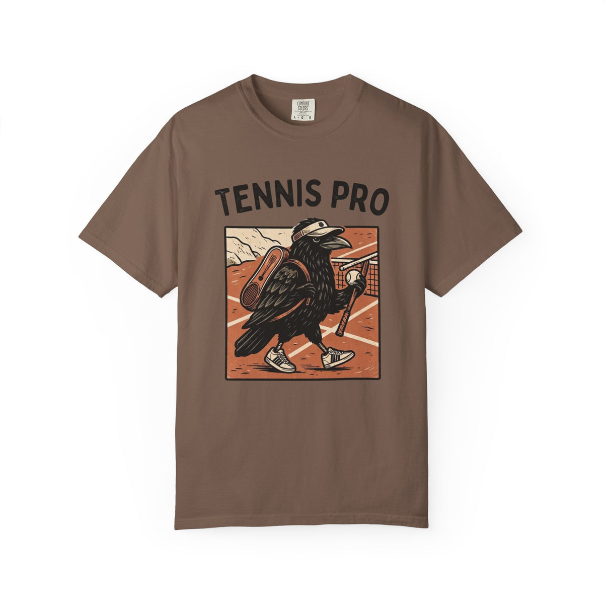 Tennis Pro T‑Shirt — Vintage Raven Tennis Graphic