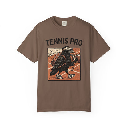 Tennis Pro T‑Shirt — Vintage Raven Tennis Graphic