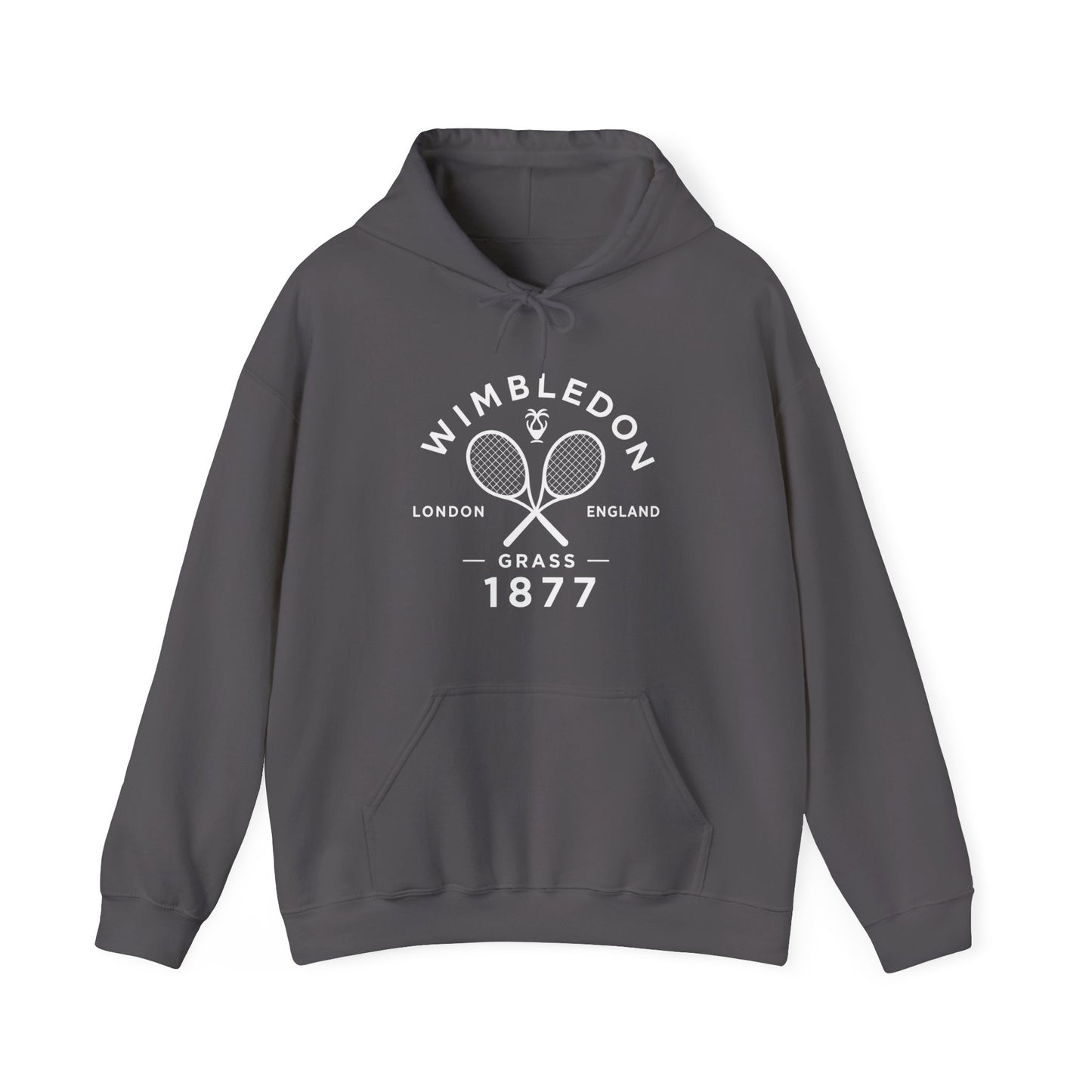 Wimbledon 1877 Tennis Hoodie — Classic Racquets Logo Pullover