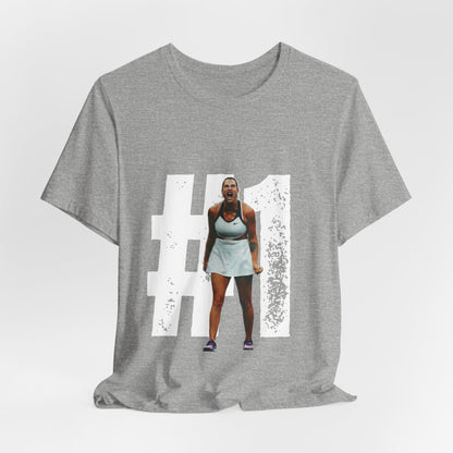Tennis Player Graphic Tee — Fierce Court Celebration Shirt