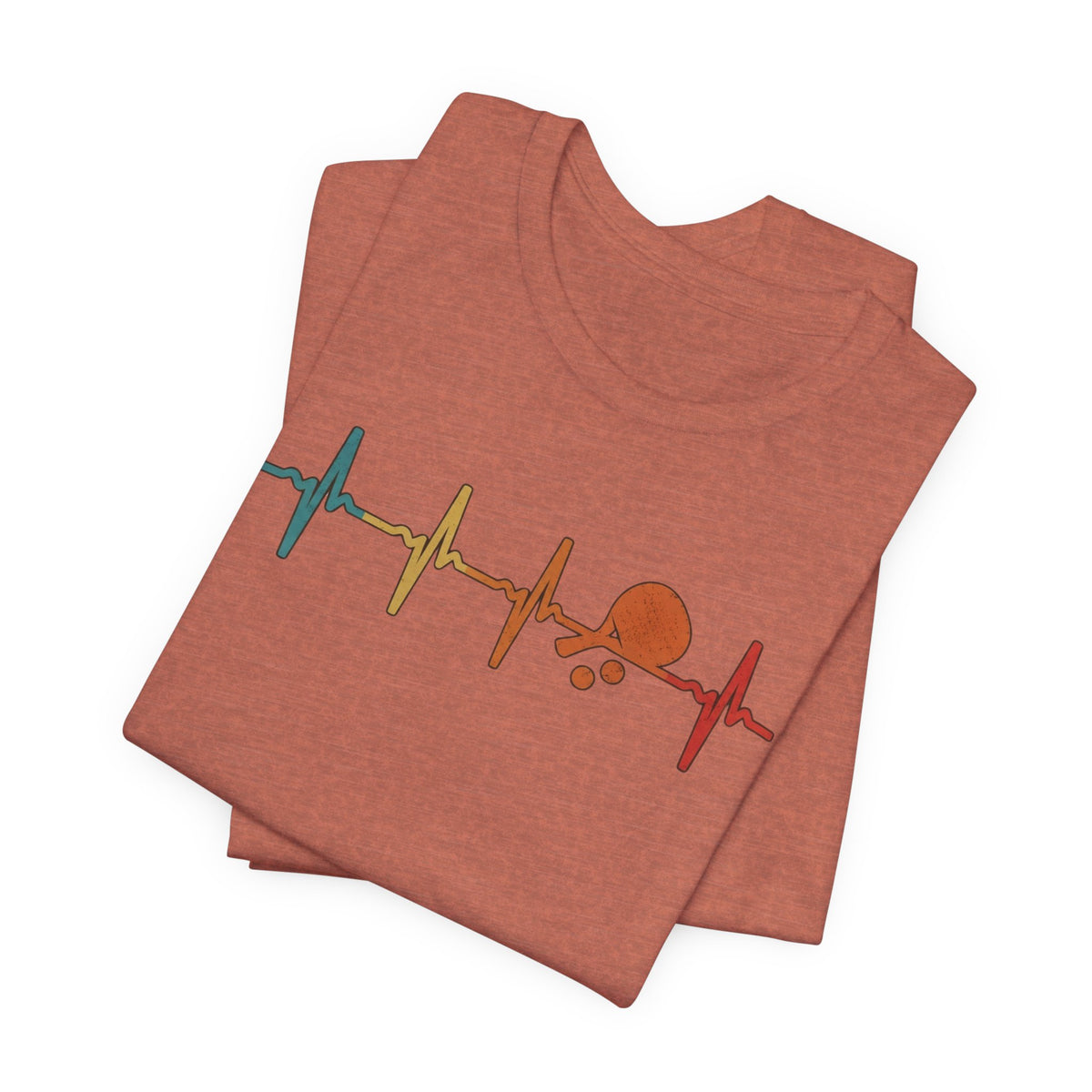 Tennis Heartbeat Tee – Retro Surfing Wave Graphic T-Shirt