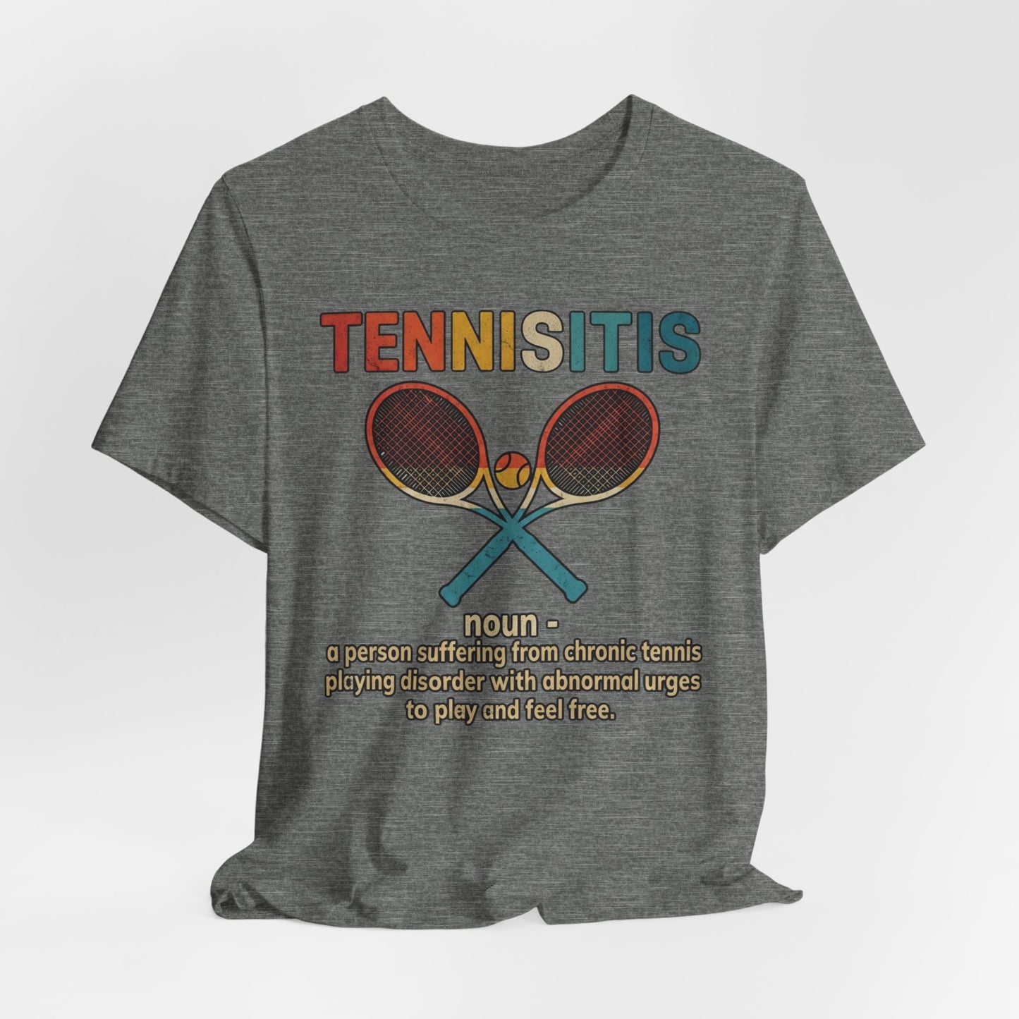 Tennisitis T-Shirt – Vintage Tennis Rackets Graphic Tee