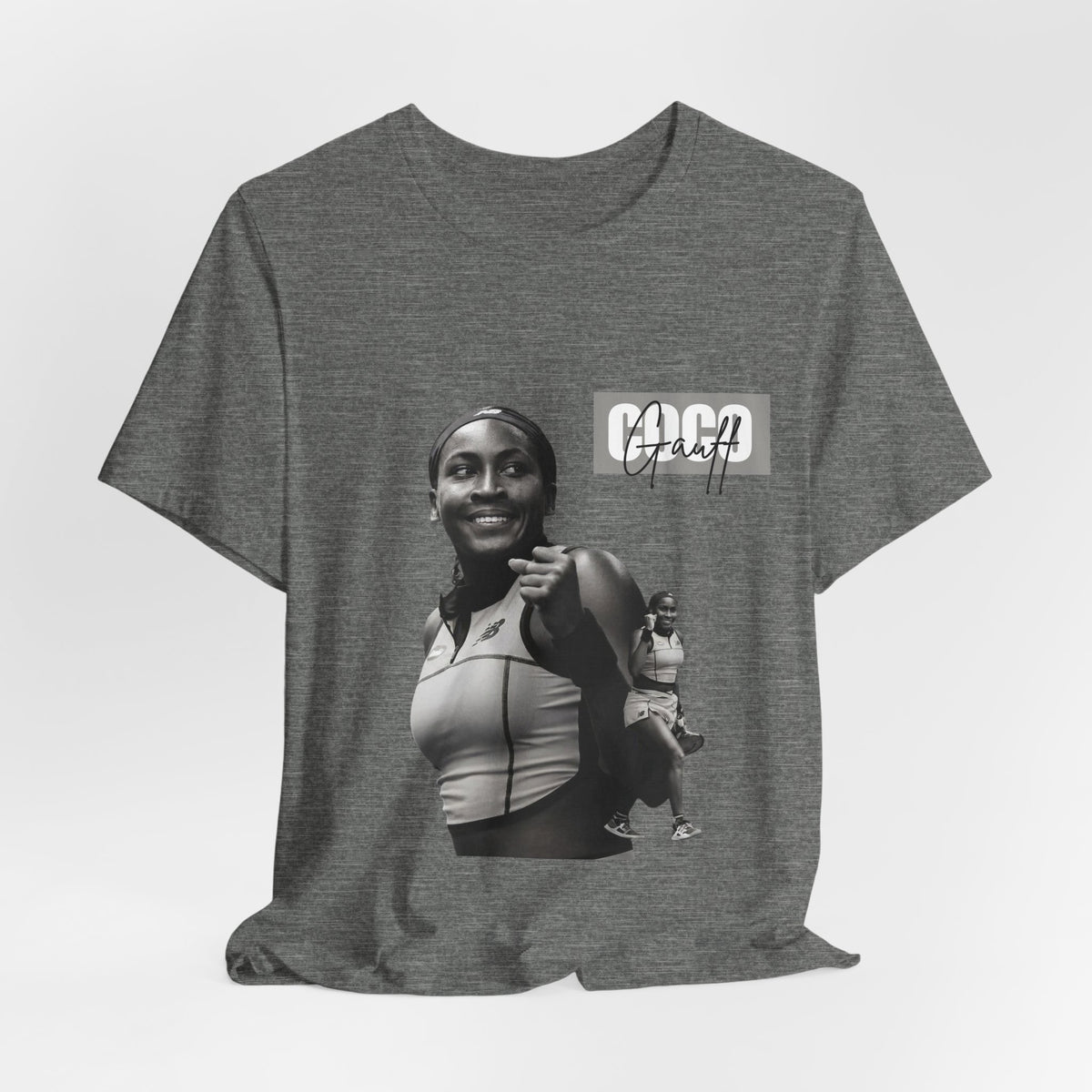 GOGP Graphic Tee — Black & White Motivational Photo T-Shirt