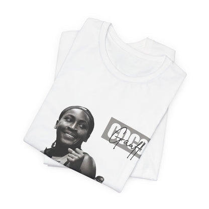 GOGP Graphic Tee — Black & White Motivational Photo T-Shirt