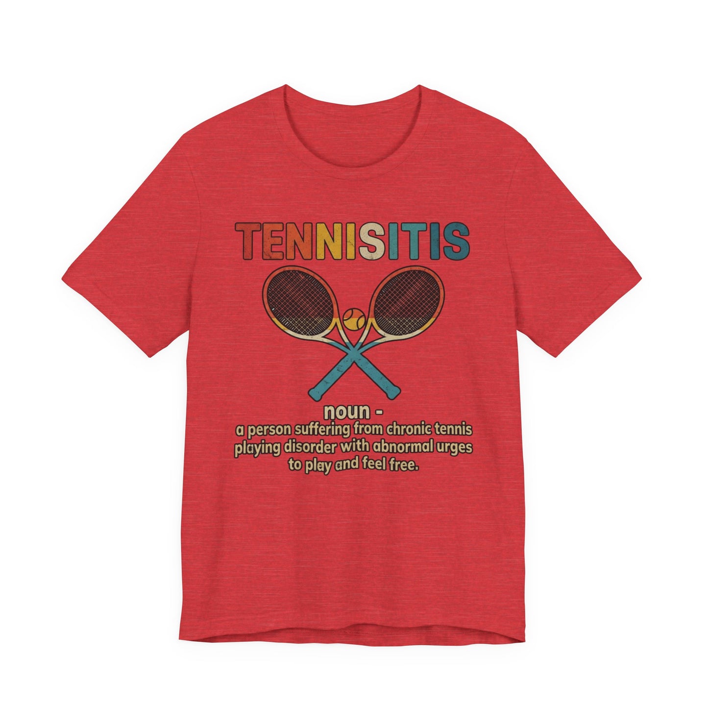 Tennisitis T-Shirt – Vintage Tennis Rackets Graphic Tee