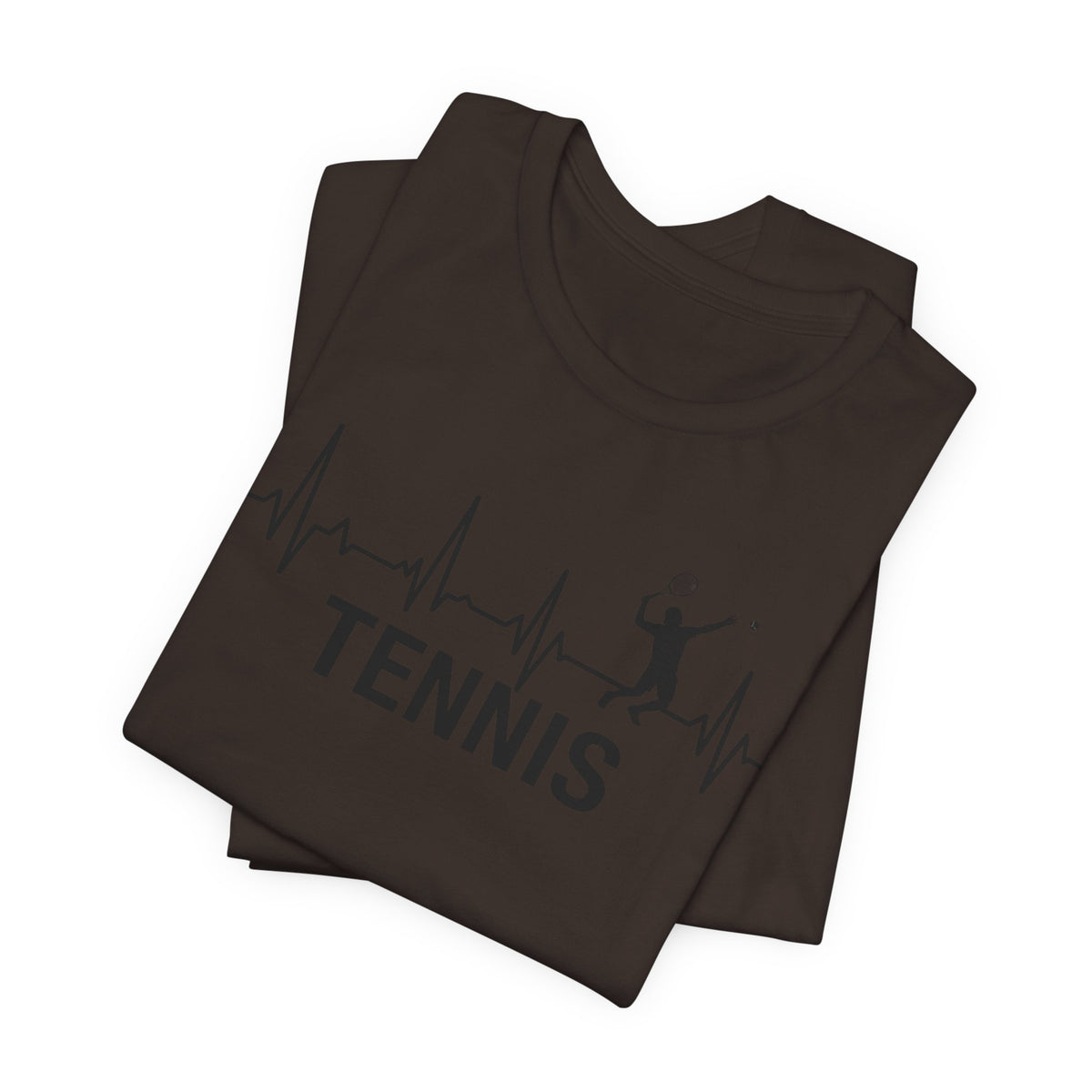 Tennis Heartbeat T‑Shirt — Tennis Player ECG Graphic Tee