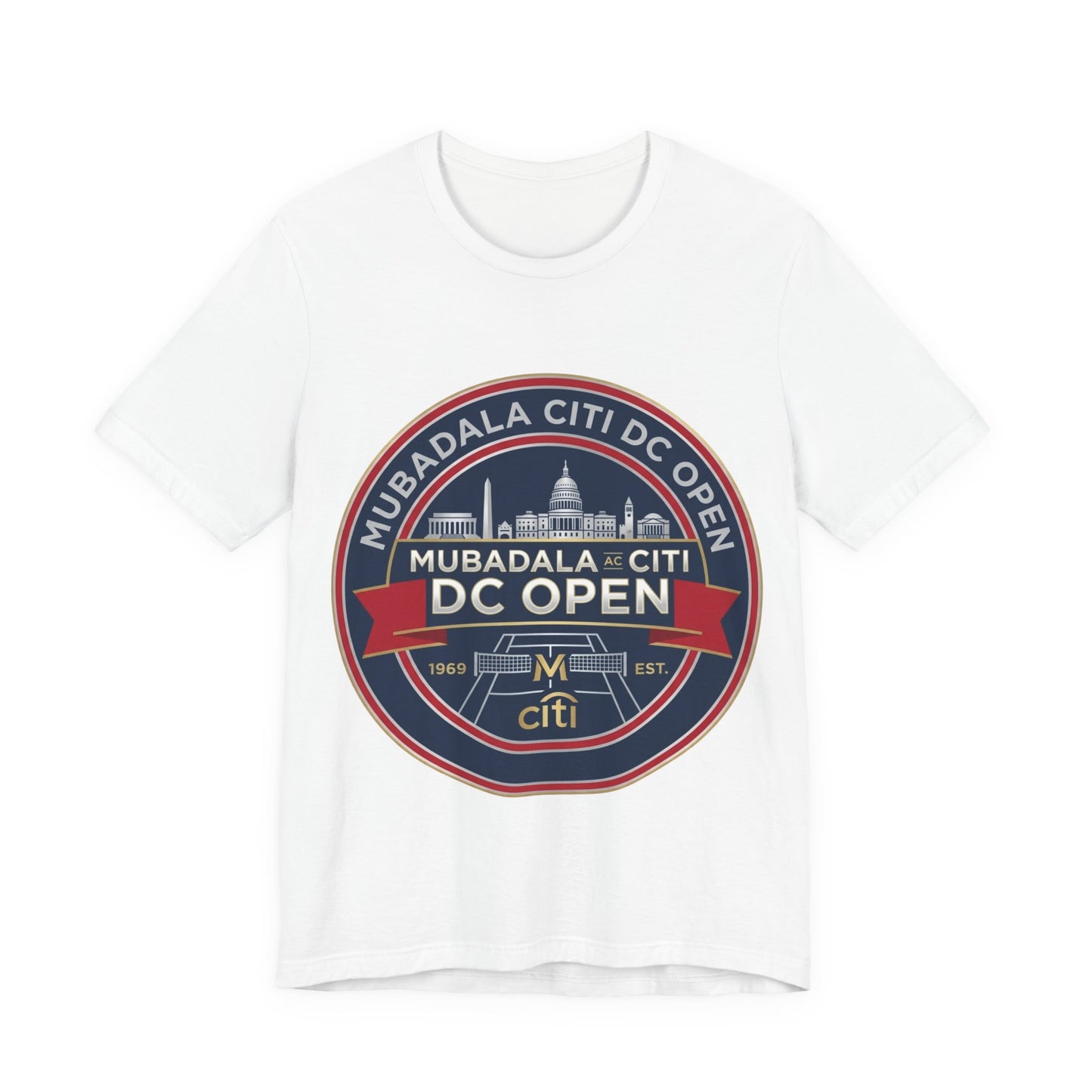 DC Open Tennis Tee — 'Mubadala Citi DC Open' Vintage Badge Shirt