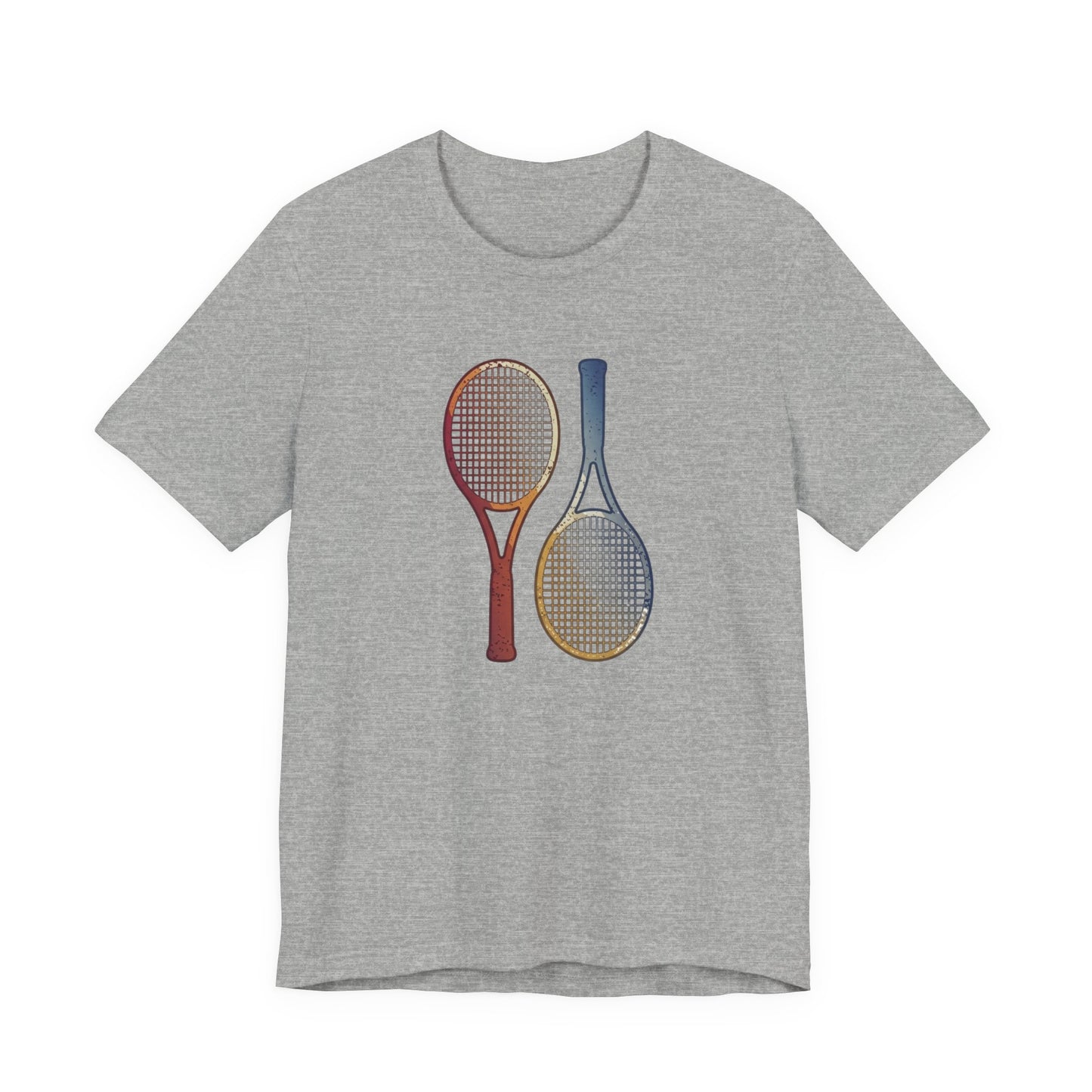 Tennis Rackets Tee — Vintage Wooden Racquets Graphic Shirt