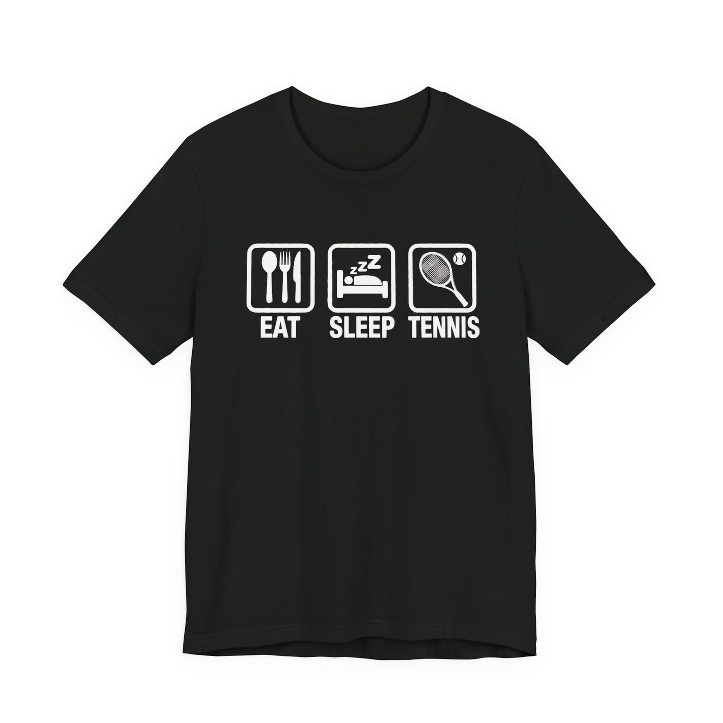 Tennis Tee — "Eat Sleep Tennis" Graphic Shirt