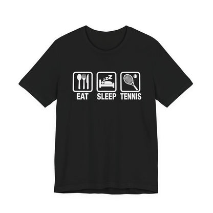 Tennis Tee — "Eat Sleep Tennis" Graphic Shirt