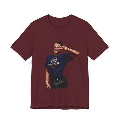 Aryna Sabalenka T-Shirt —Graphic Tee with Smiling Player Photo