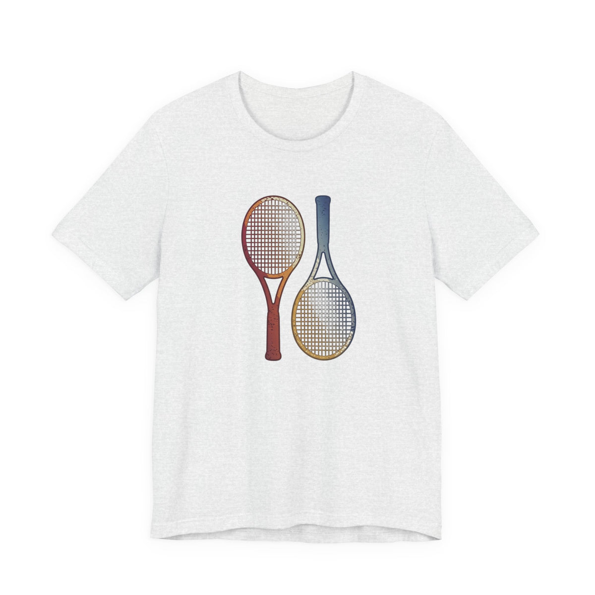 Tennis Rackets Tee — Vintage Wooden Racquets Graphic Shirt