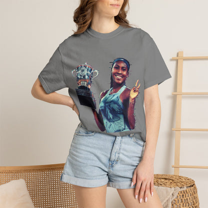 T-Shirt — Coco Gauff Champion Photo Tee