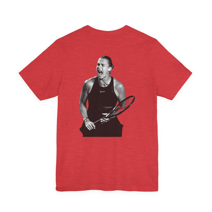 Sabalenka The Tigress Graphic Tee — Empowered Woman & Tiger Illustration
