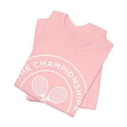 Wimbledon Championships Tennis Tee — Retro Tennis Racket Logo T-Shirt