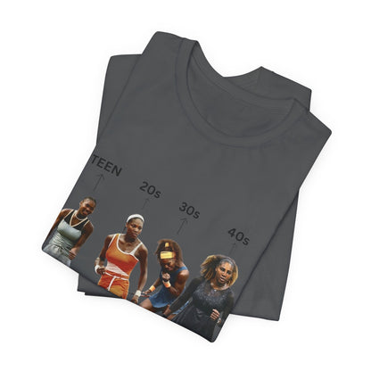 T-Shirt — Serena Williams Life Stages Graphic Tee (Teen · 20s · 30s · 40s)