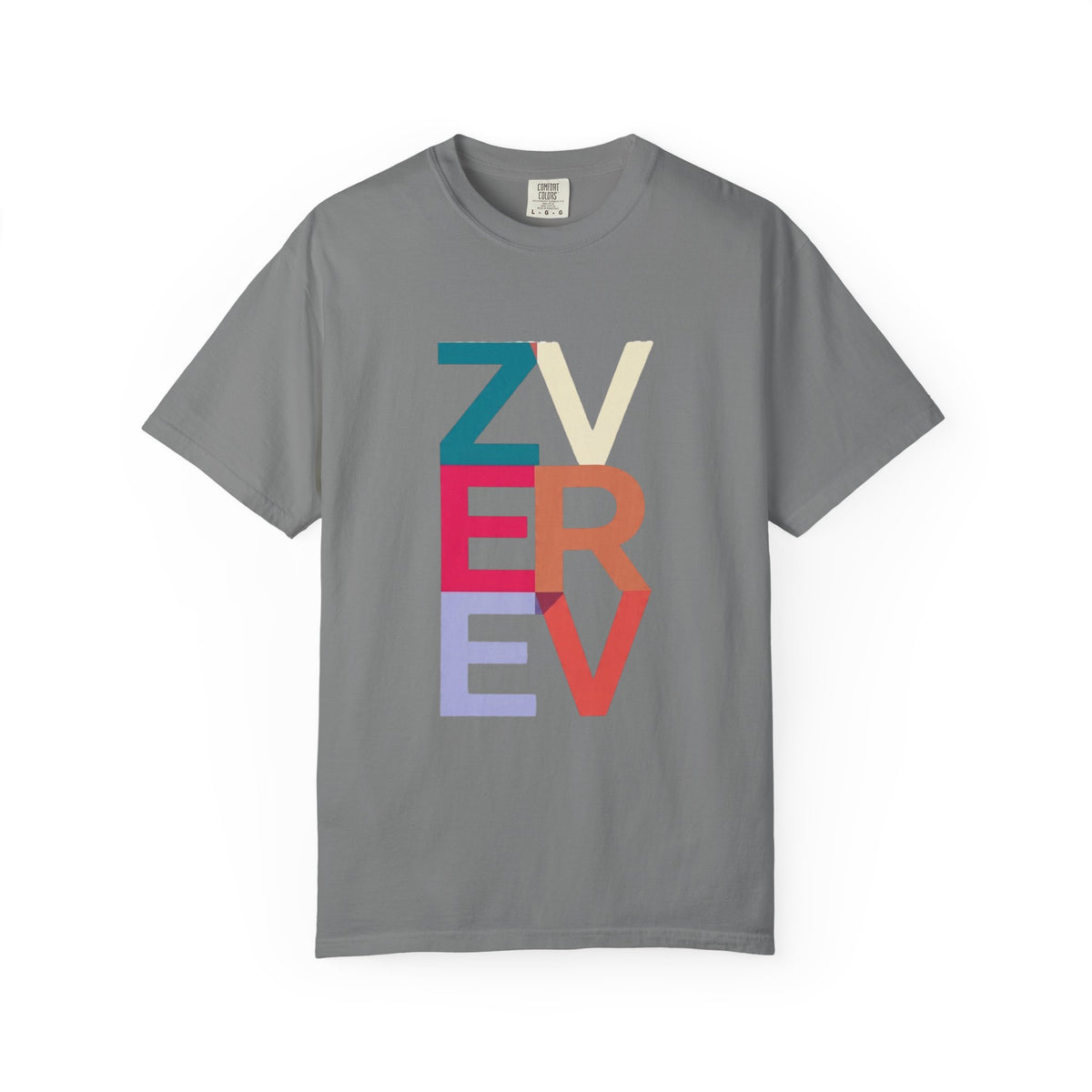 ALEXANDER ZVEREV Colorblock Vertical Logo T‑Shirt