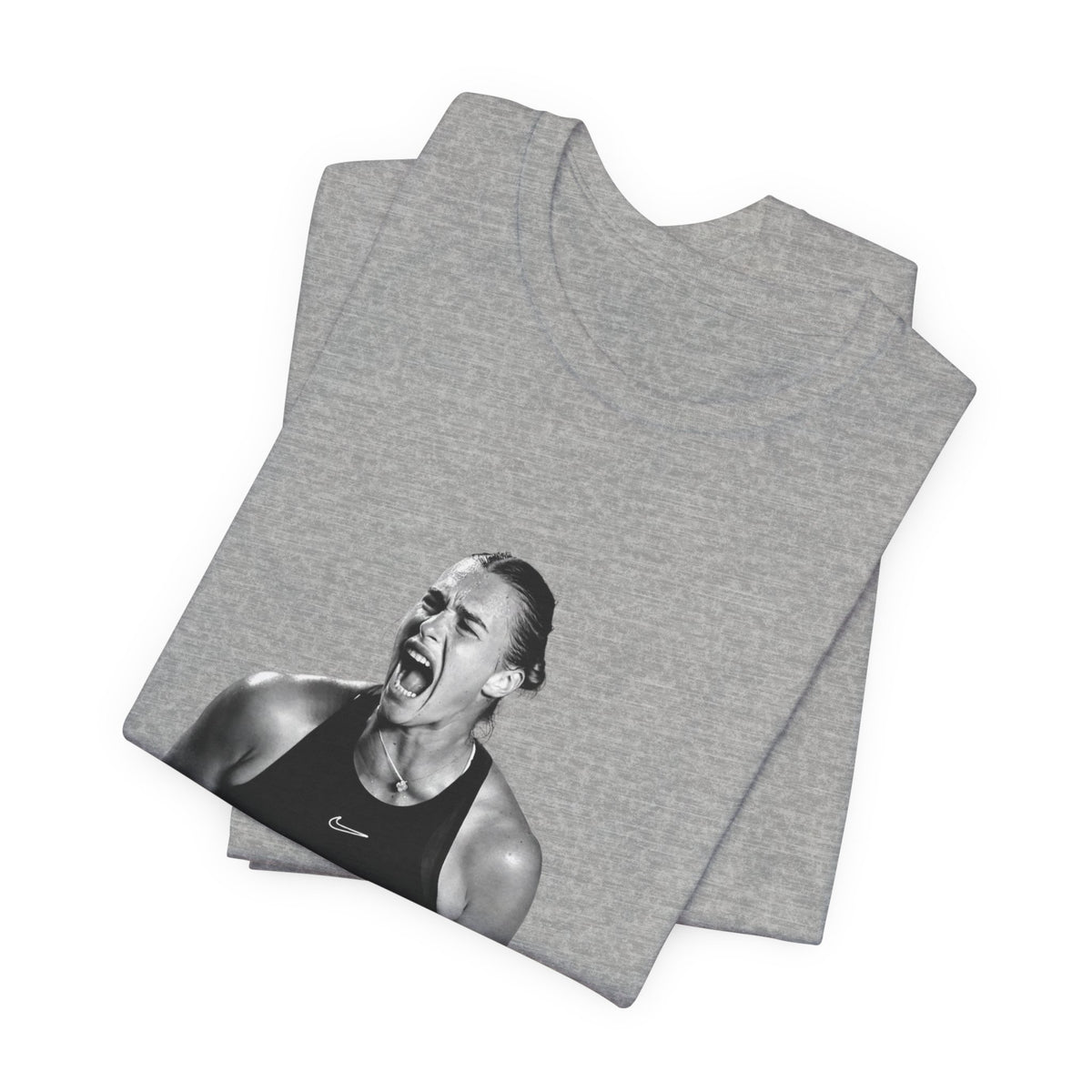 Tennis Player Sabalenka Graphic Tee — Energetic Champion Tennis T‑Shirt