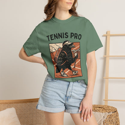 Tennis Pro T‑Shirt — Vintage Raven Tennis Graphic