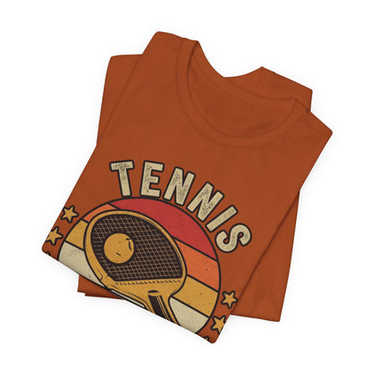 Tennis Master Tee — Retro Paddle & Ball Vintage-Style Tennis Shirt