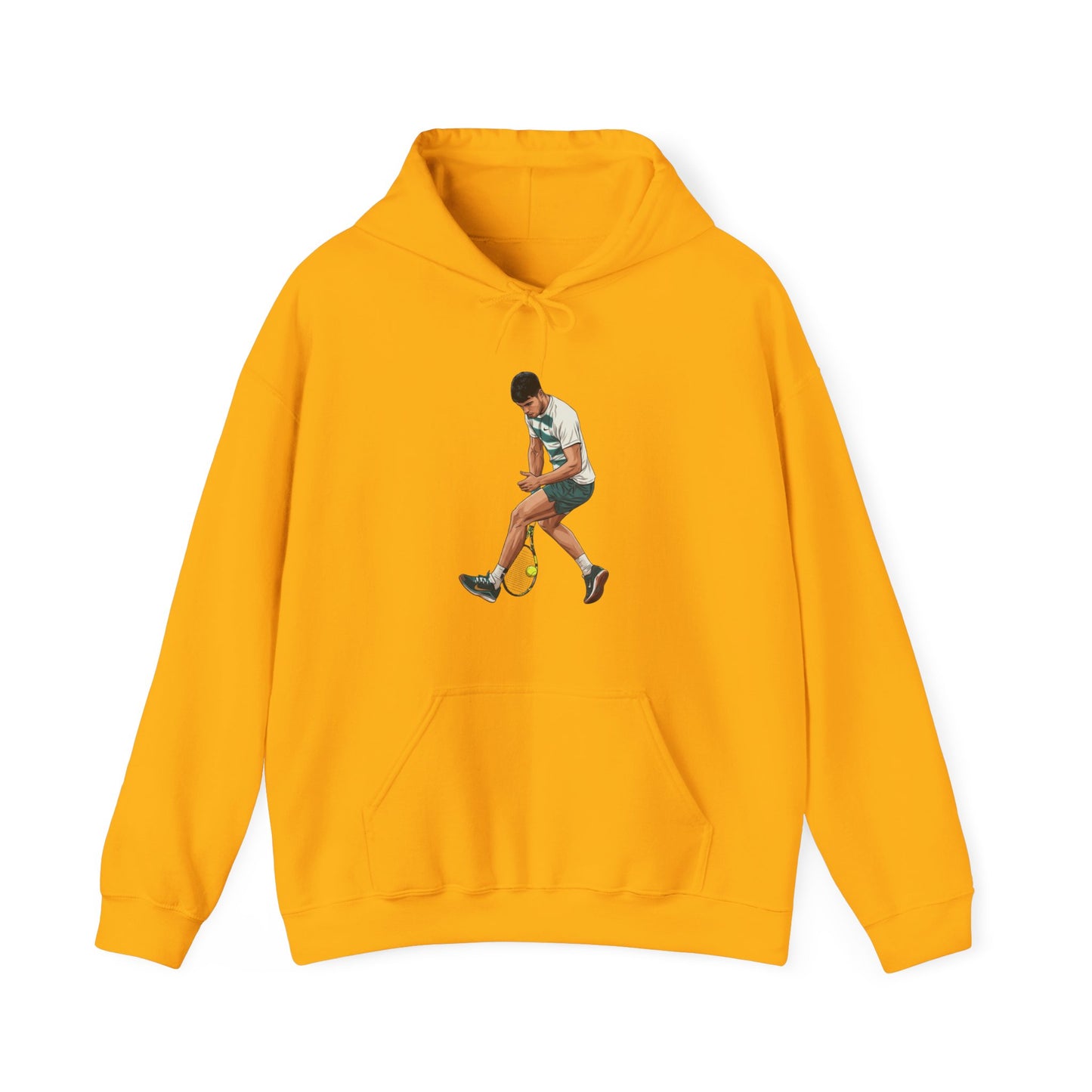 Vintage Tennis Hoodie — "It’s Carlos Alcaraz" Retro Tennis Illustration Sweatshirt