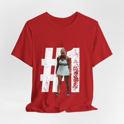 Tennis Player Graphic Tee — Fierce Court Celebration Shirt