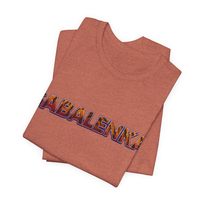 Sabalenka Tennis T‑Shirt — Bold Text Fan Tee