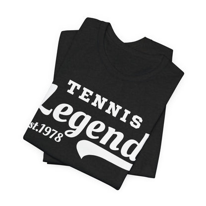 Tennis Legend Tee – Retro "Tennis Legend Est. 1978" Graphic Shirt