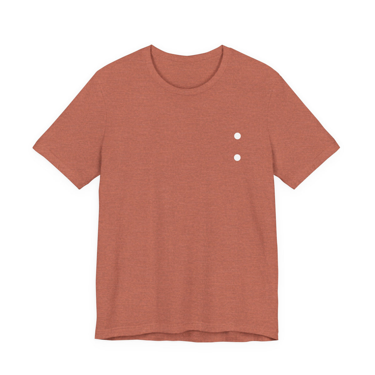 Minimal Dot Chest Tee — Casual Everyday Short Sleeve Shirt