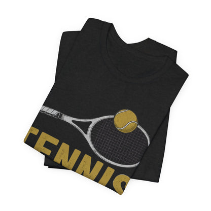 Tennis Racket & Ball Tee — Retro Athletic Tennis T‑Shirt