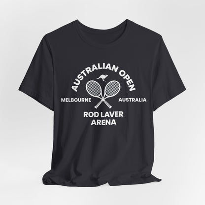 Classic White Tennis Tee — Unisex Jersey Short Sleeve