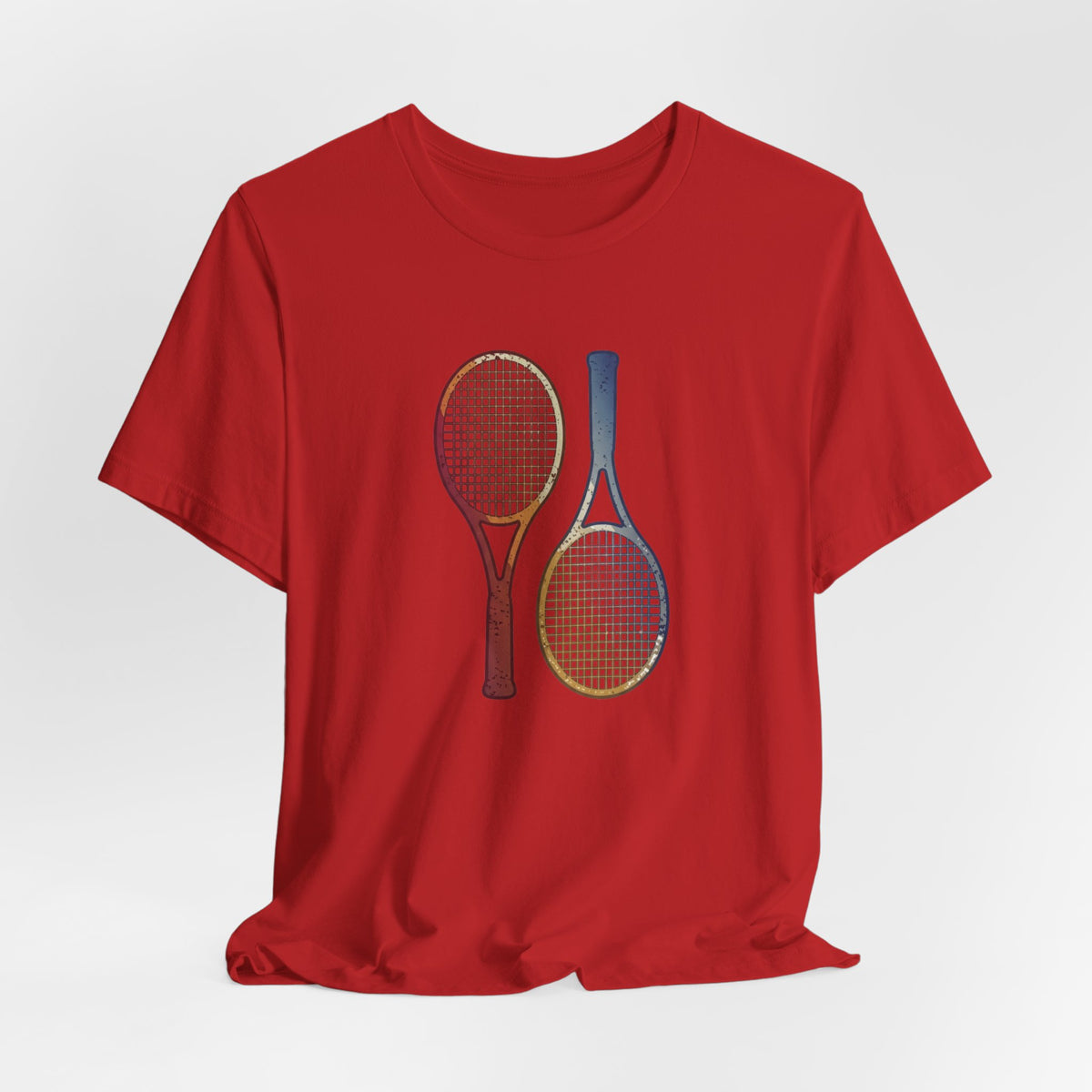 Tennis Rackets Tee — Vintage Wooden Racquets Graphic Shirt