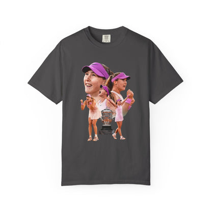 Tennis Graphic T-Shirt — 'Tennis: An Essential Element' Vintage Player Collage