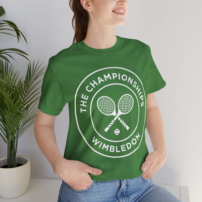 Wimbledon Championships Tennis Tee — Retro Tennis Racket Logo T-Shirt