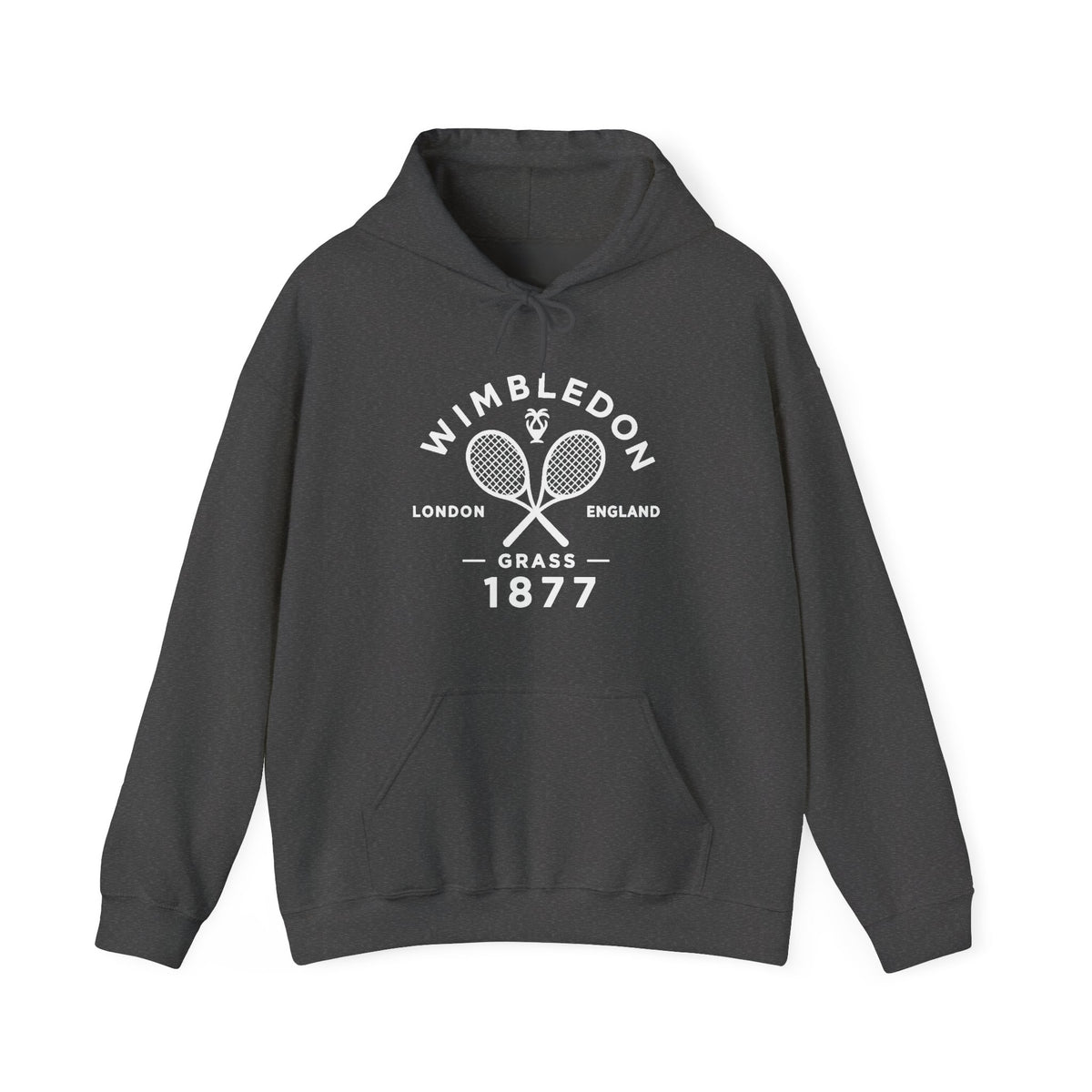 Wimbledon 1877 Tennis Hoodie — Classic Racquets Logo Pullover