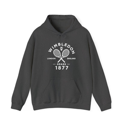 Wimbledon 1877 Tennis Hoodie — Classic Racquets Logo Pullover