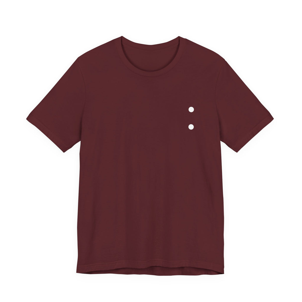 Minimal Dot Chest Tee — Casual Everyday Short Sleeve Shirt