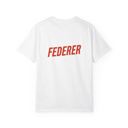 Federer Cartoon Tennis T-Shirt — Retro Athlete Graphic Tee