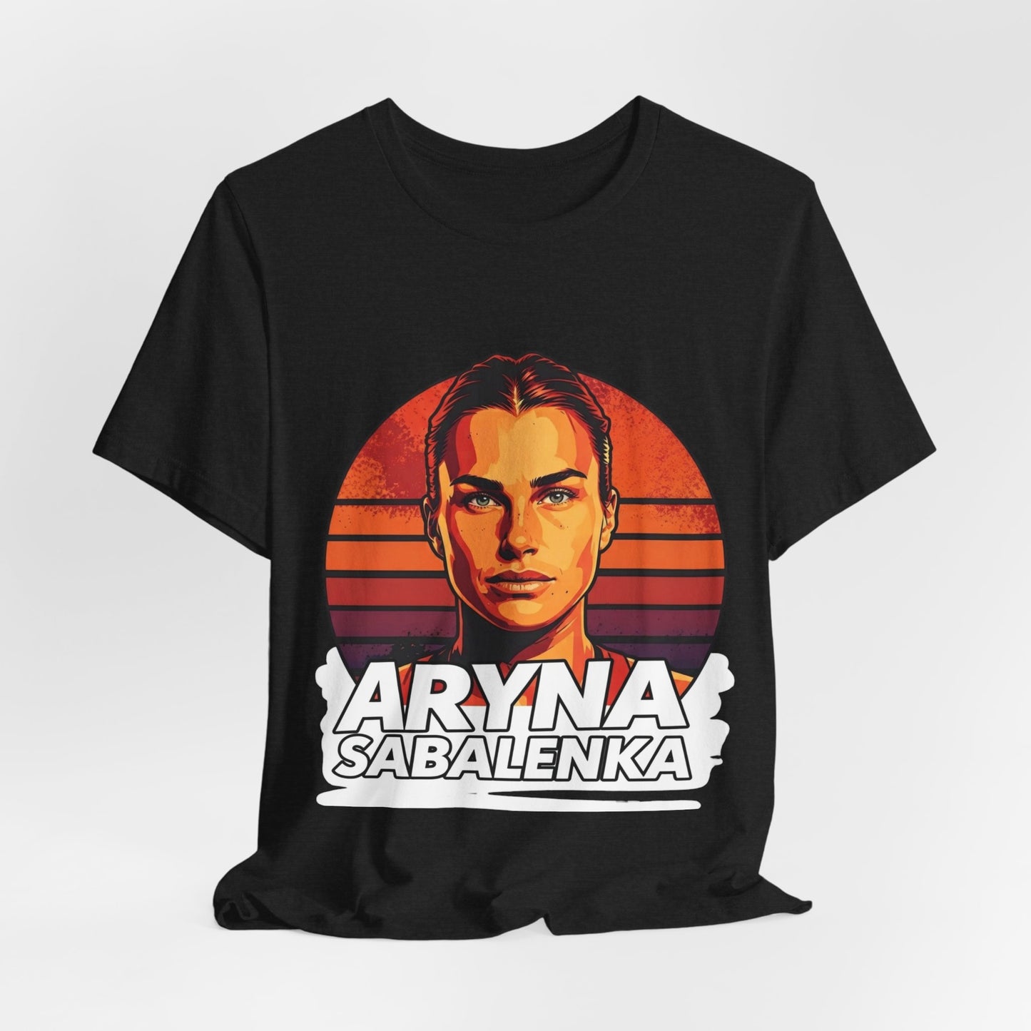 Aryna Sabalenka Graphic Tee — Vintage Sunset Tennis Player T-Shirt