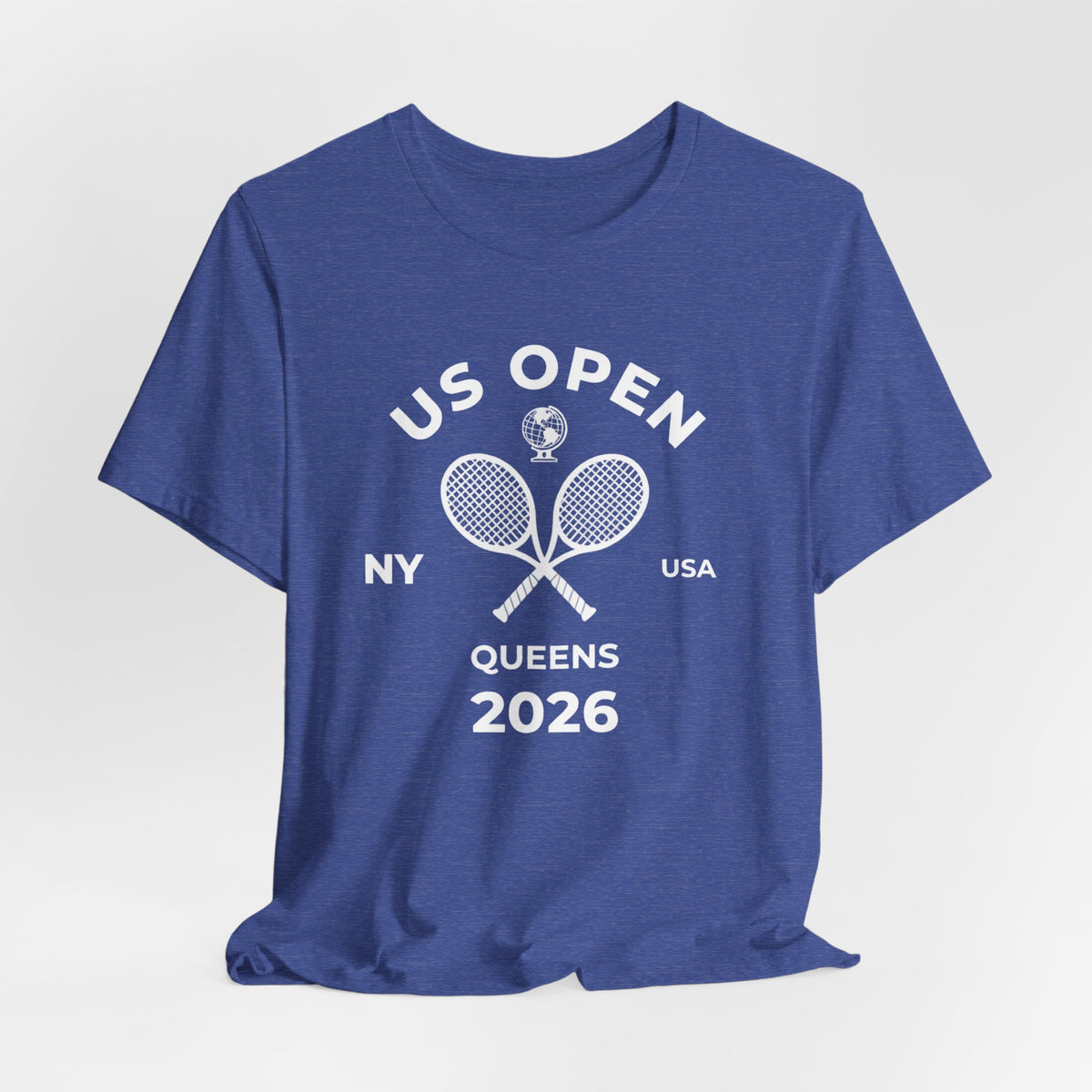 US Open Queens 2026 Tennis Tee — NY USA Vintage Racket T-Shirt