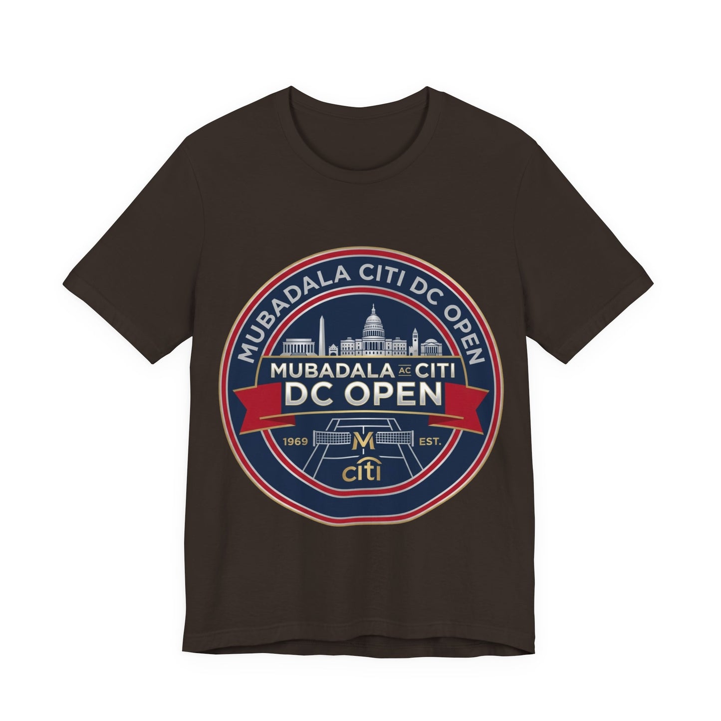 DC Open Tennis Tee — 'Mubadala Citi DC Open' Vintage Badge Shirt