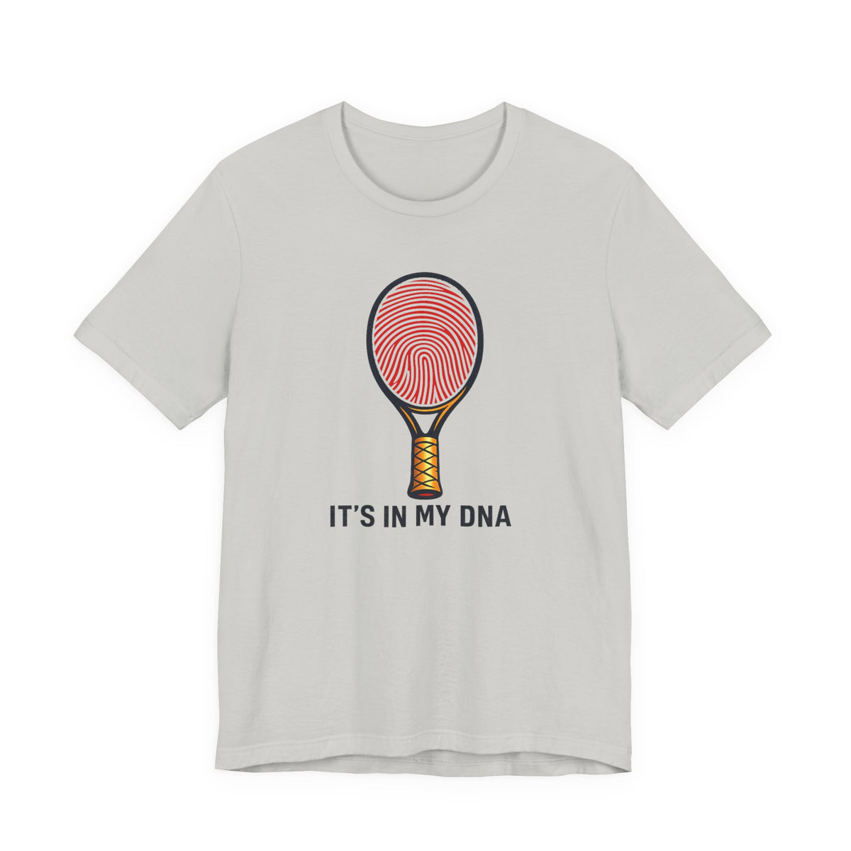Tennis DNA T‑Shirt — "It's In My DNA" Racket Fingerprint Tee