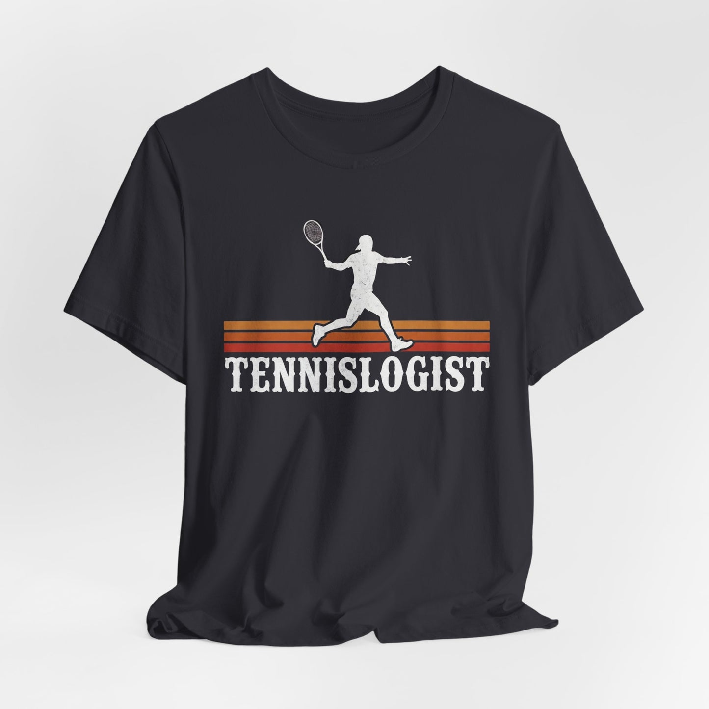 Tennislogist T‑Shirt – Retro Tennis Player Graphic Tee for Coaches & Fans