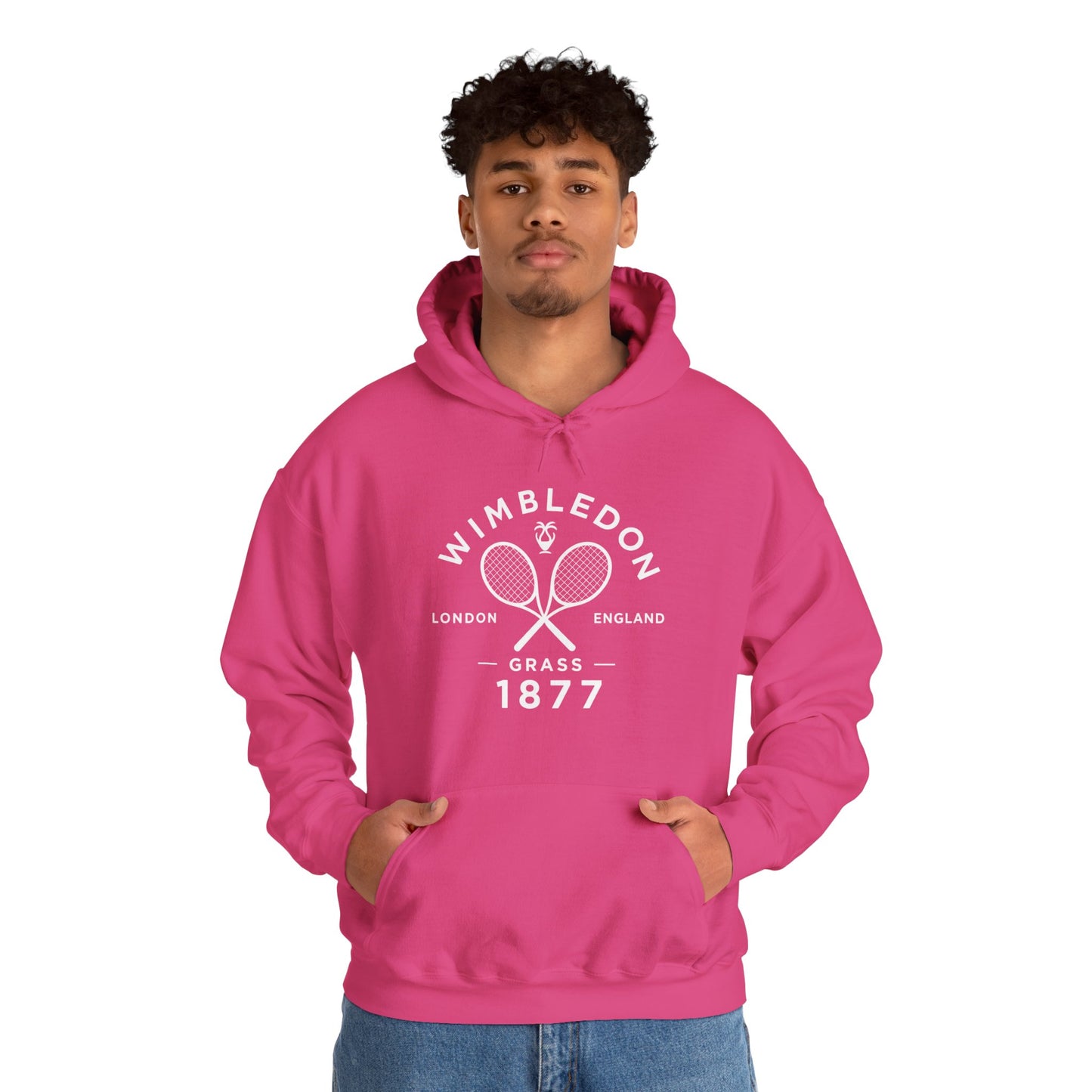 Wimbledon 1877 Tennis Hoodie — Classic Racquets Logo Pullover
