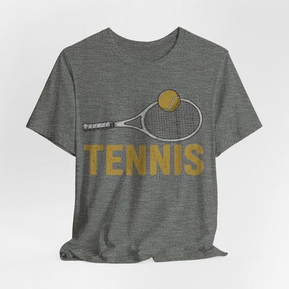 Tennis Racket & Ball Tee — Retro Athletic Tennis T‑Shirt